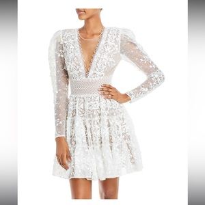 Bronx And Banco Long Sleeve Embroidered Megan Mini Dress XL
